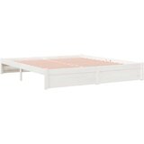  Okvir za krevet od masivnog drva bijeli 180 x 200 cm 6FT bračni | shoptok.hr