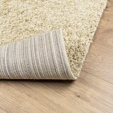  Čupavi tepih PAMPLONA visoka vlakna moderni zlatni 160 x 160 cm | shoptok.hr