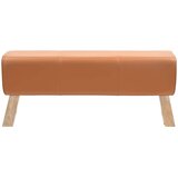  Klupa 110 x 30 x 45 cm Prava koža Smeđa | shoptok.hr
