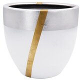 WALLXPERT decorative pot saksija ibiza 15 white gold Cene