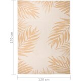 Vanjski tepih ravnog tkanja 120 x 170 cm s uzorkom lišća | shoptok.hr