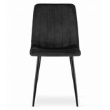  Set od 3 stolice LAVA - crni baršun | shoptok.hr
