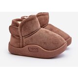 Kesi Children's brown snow boots Benigna insulated with fur Cene