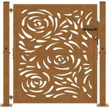  Vrtna vrata 100x100 cm Otporni čelik Dizajn plamena | Eponuda.com