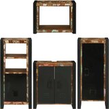 vidaXL Set namještaja za kupaonicu Zidne 4 pcs Čvrsto reciklirano drvo | shoptok.hr