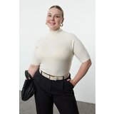 Trendyol Curve Ecru Stand Collar Premium Soft Quality Knitwear Blouse | Eponuda.ba