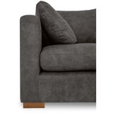 Scandic Antracitno siva sedežna garnitura iz umetnega usnja 175 cm Hamburg – | Shoptok.si