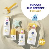 Nivea Sun Babies & Kids Sensitive Protect Spray SPF50+ zaščitna krema za sončenje za občutljivo kožo 270 ml | Shoptok.si