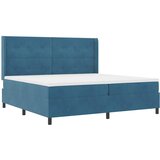  Krevet s opruga kutije s uzglavljem Plava 100 x 200 cm Baršun | Shoptok.si