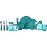 Mepal Turkizen/srebrn otroški jedilni pribor iz nerjavečega jekla 3 ks Deep turquoise – | Shoptok.si