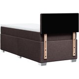  Krevet s oprugama i madracem tamnosmeđi 100 x 200 cm od tkanine | shoptok.hr