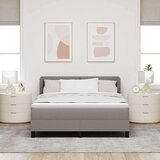 Box spring krevet Sivo-smeđa 160 x 200 cm tkanina | shoptok.hr