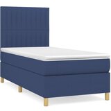 Maison Chic Box spring postelja - Vzmetna postelja z vzmetnico moder 90x200 cm blago SL374, (21890370) | Shoptok.si