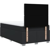 Krevet s oprugama i madracem crni 120 x 200 cm od umjetne kože | shoptok.hr