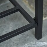  Povišena gredica cvjetna kutija duboka polica metalni okvir/poli ratan 70 x 30 x 70 cm tamnosmeđa | shoptok.hr