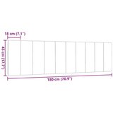 vidaXL Vzglavna stranica svetlo siva 180 cm blago | Shoptok.si