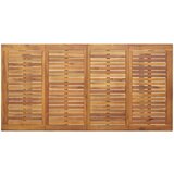 Vanjski blagovaonski stol Siva 180x90x75 cm Čelik i Drvo Acacia | shoptok.hr