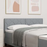 vidaXL Naslon za glavu s dijamantskim blokovima dizajn svjetlosivi 140 cm tekstil | shoptok.hr