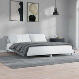vidaXL okvir za krevet visoki sjaj bijeli 160x200 cm konstruirano drvo | shoptok.hr