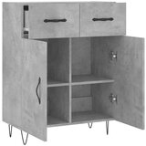  Komoda siva boja betona 69 5x34x90 cm od konstruiranog drva | shoptok.hr