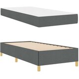  Krevetna konstrukcija Tamno siva 90 x 190 cm tkanina | Shoptok.si