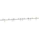 vidaXL Oprema za drsna vrata 400 cm nerjaveče jeklo srebrne barve, (21703635) | Shoptok.si