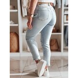 DStreet Spodnie damskie jeansowe mom fit DEMILOVE niebieskie | shoptok.hr