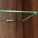 XORA vitrina, barve hrasta, bela | Shoptok.si