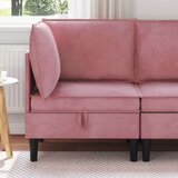 SOFA s pohranom Ružičasta Baršun - Ružičasta Kutna | shoptok.hr