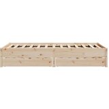 vidaXL Okvir kreveta bez madraca 135 x 190 cm od masivne borovine | shoptok.hr