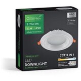 Greentech LED downlight Green Tech 22W, 3 CCT, okrugli | shoptok.hr
