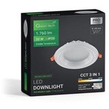 Greentech led spot ugr 22w 3cct okrugli ( DW-R03-22W-3CCT ) | ePonuda.com