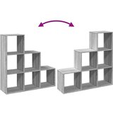vidaXL Pregrada / regal za knjige 3 razina sonoma 99x29x99 cm drveni | shoptok.hr