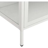 vidaXL Razstavna omarica bela 90x40x180 cm jeklo in kaljeno steklo | Shoptok.si