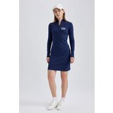 Defacto Bodycon Half Turtleneck Camisole Mini Long Sleeve Dress | shoptok.hr
