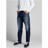 Jack & Jones Dark Blue Men's Straight Fit Jeans Mike - Men's Cene