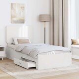  Okvir za krevet Bijelo 90 x 190 cm Konstruirano drvo | shoptok.hr