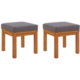  Vrtni stolci s jastucima 2 kom 40x40x42 cm od bagremovog drva | shoptok.hr