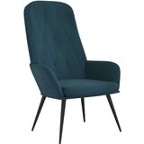  Stolica za opuštanje plava baršunasta | shoptok.hr