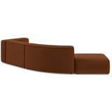 Makamii Narančasta/smeđa baršunasti ležaljka (s lijevim kutom) Ekahi – | shoptok.hr