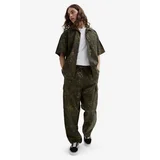 Vans Khaki Mens Patterned Pants Range Cargo Baggy Tapered - Men