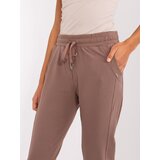 RELEVANCE Sweatpants-RV-DR-7517.22-brown | Shoptok.si