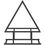  Stalak za drva crni 50x25x60cm hladno valjani čelik | shoptok.hr