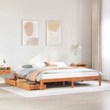 Maison Chic Okvir kreveta s ladice voštano smeđi 180x200 cm od borovine | shoptok.hr