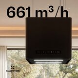 Klarstein Nexture viseća otoôna kuhinjska napa | A++ | 40 cm | 661 m³/h | Crna | shoptok.hr