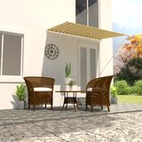 vidaXL Zložljiva tenda 200x150 cm rumena in bela, (20610013) Cene