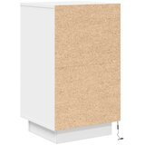  Noćni ormarić s LED svjetlima bijeli 38x34x65 cm | shoptok.hr