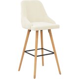 Furnova Barski stolčki 2 kosa krem žamet, (21949215) | Shoptok.si