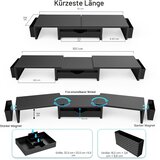 PYGOCERERI kovinsko stojalo za monitorja z predalom in držali | Shoptok.si