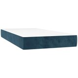 Box spring krevet s madracem tamnoplavi 100x200 cm baršunasti | shoptok.hr